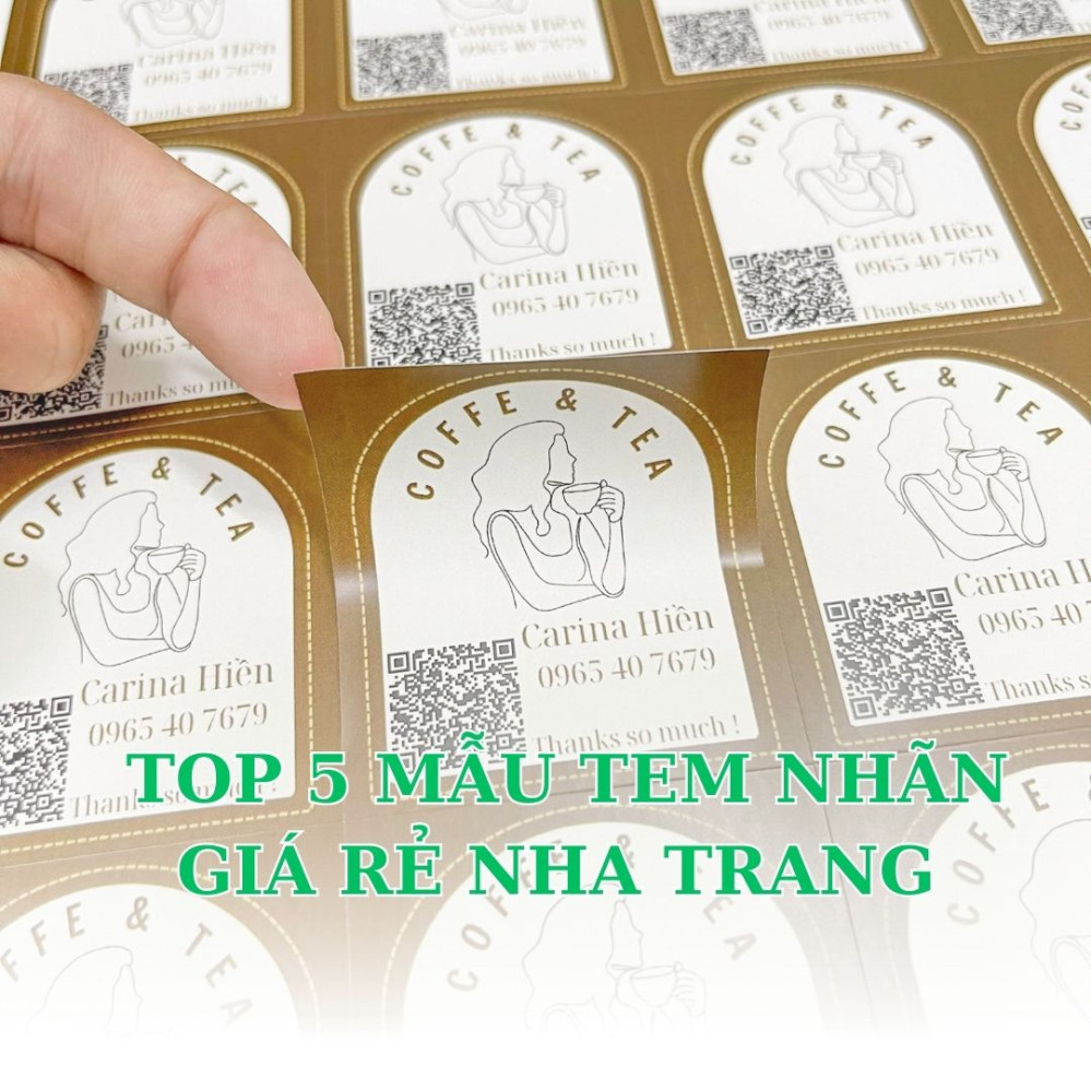 5 Mẫu Tem Nhãn Giá Rẻ "Hot" Nhất Tại Nha Trang Năm 2025