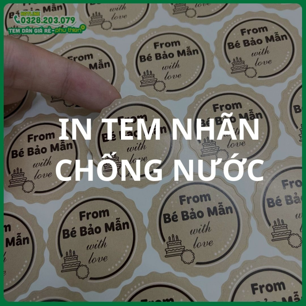 IN TEM NHÃN CHỐNG NƯỚC