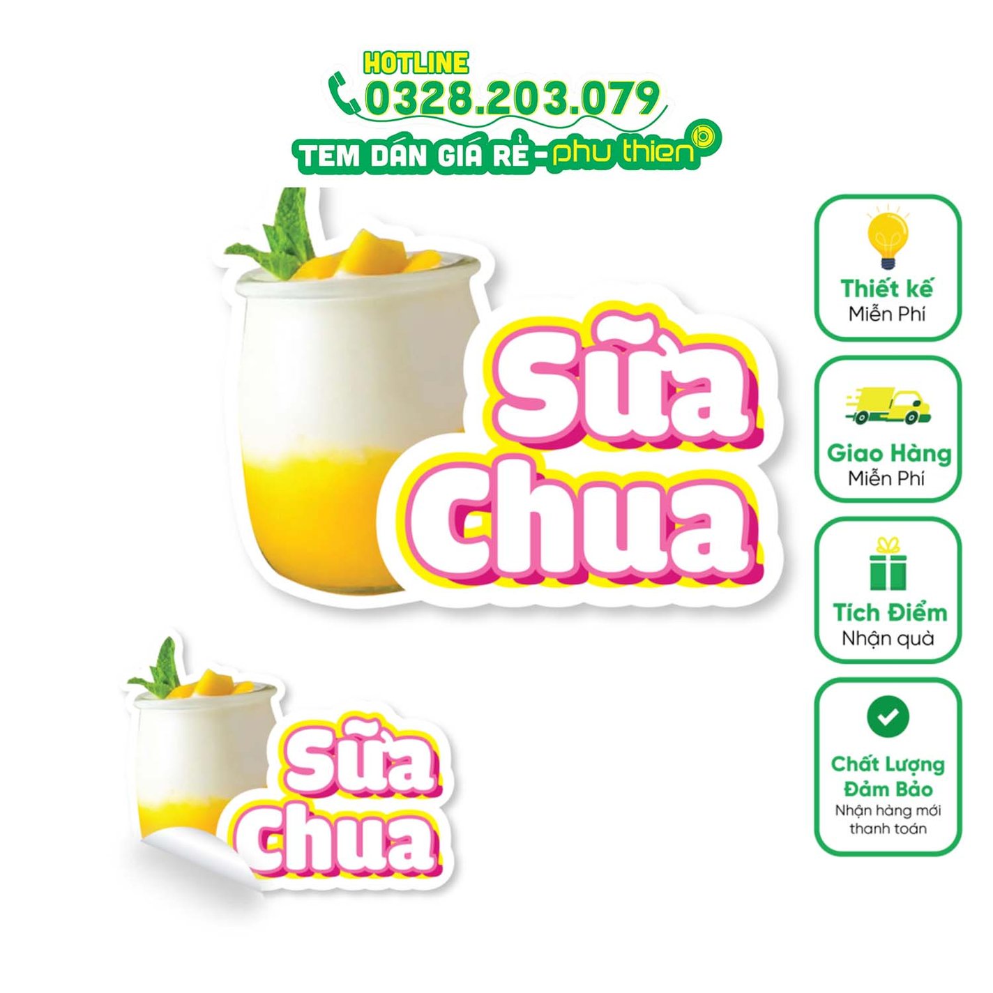 Tem Sữa Chua - Mẫu 03