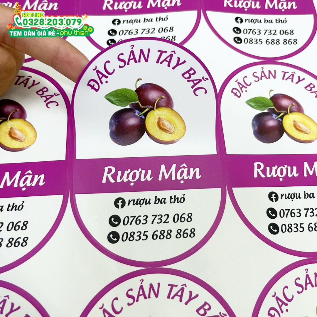 Tổng hợp 20 mẫu tem dán decal trắng đẹp tại Nha Trang