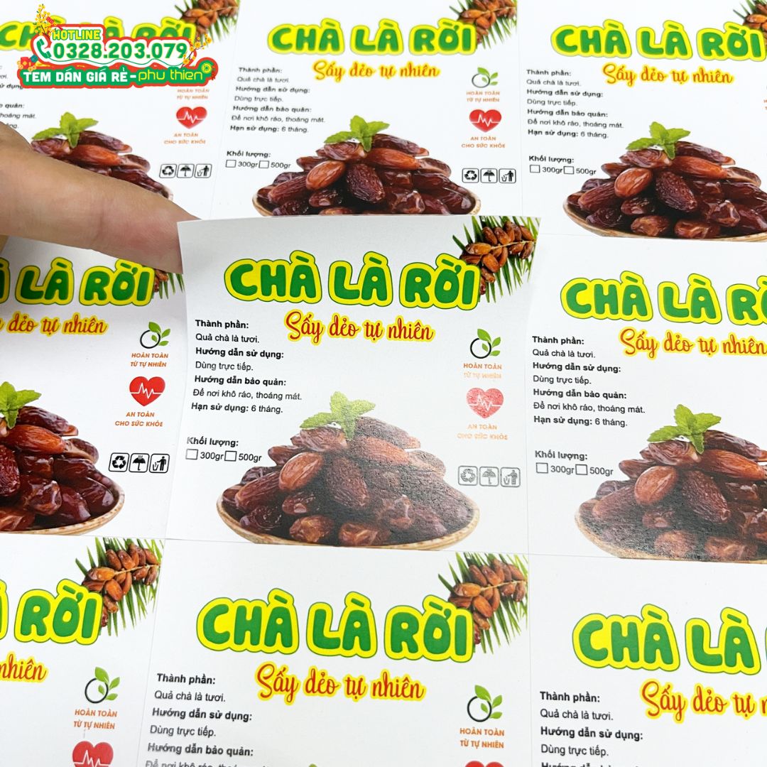 Tem nhãn decal trắng đẹp tại Nha Trang 