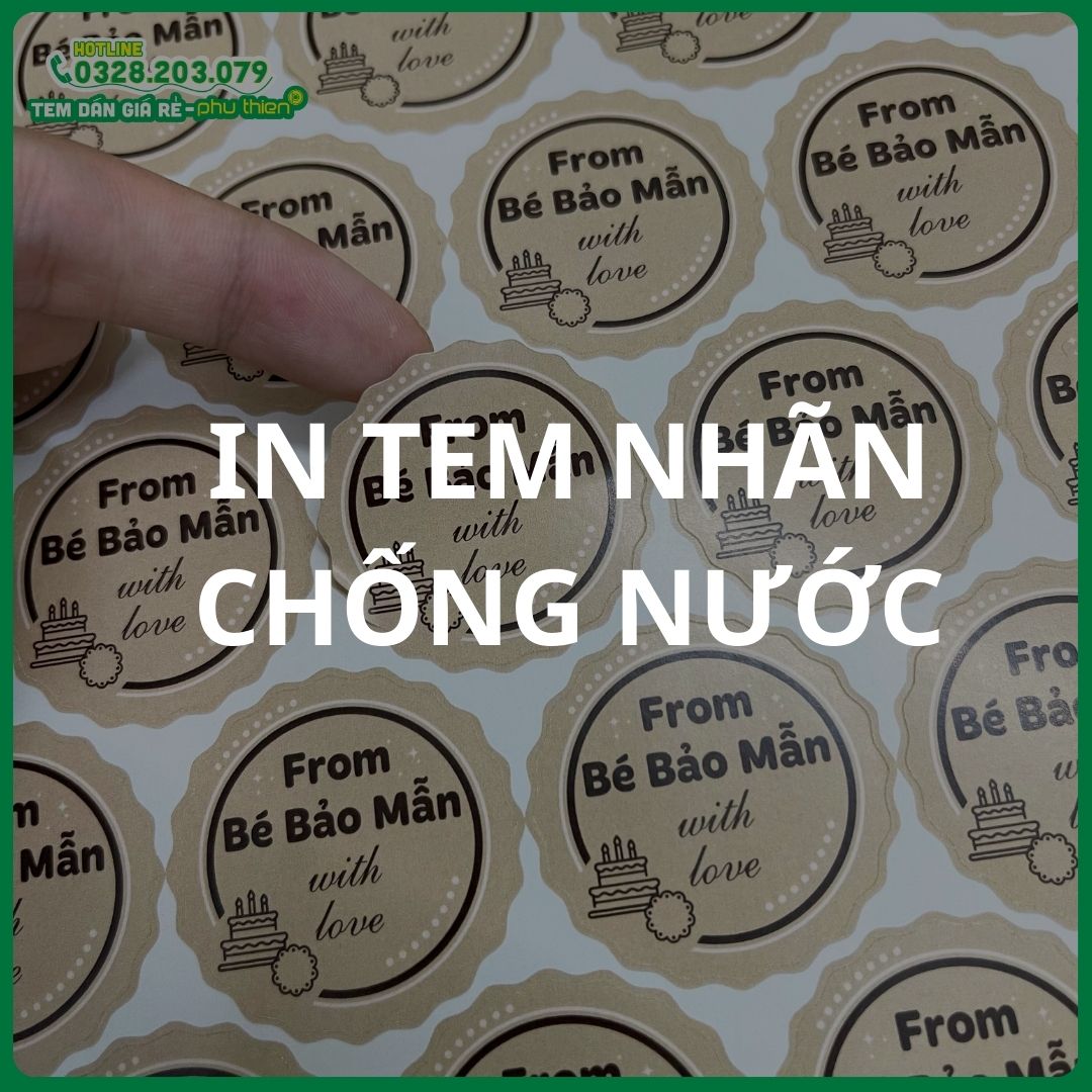 IN TEM NHÃN CHỐNG NƯỚC