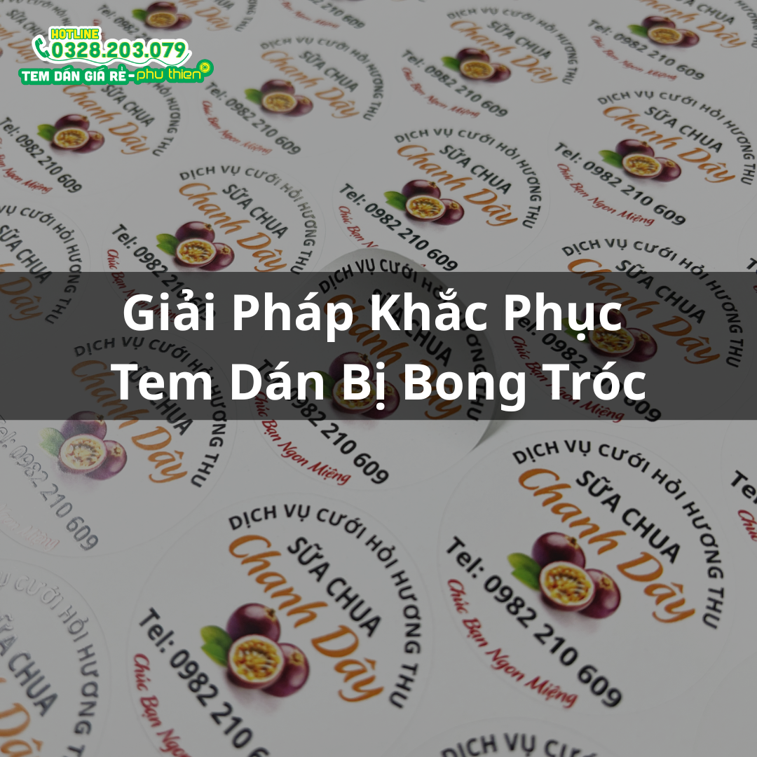 nha trang sticker  - Tem dán bong tróc và giải pháp