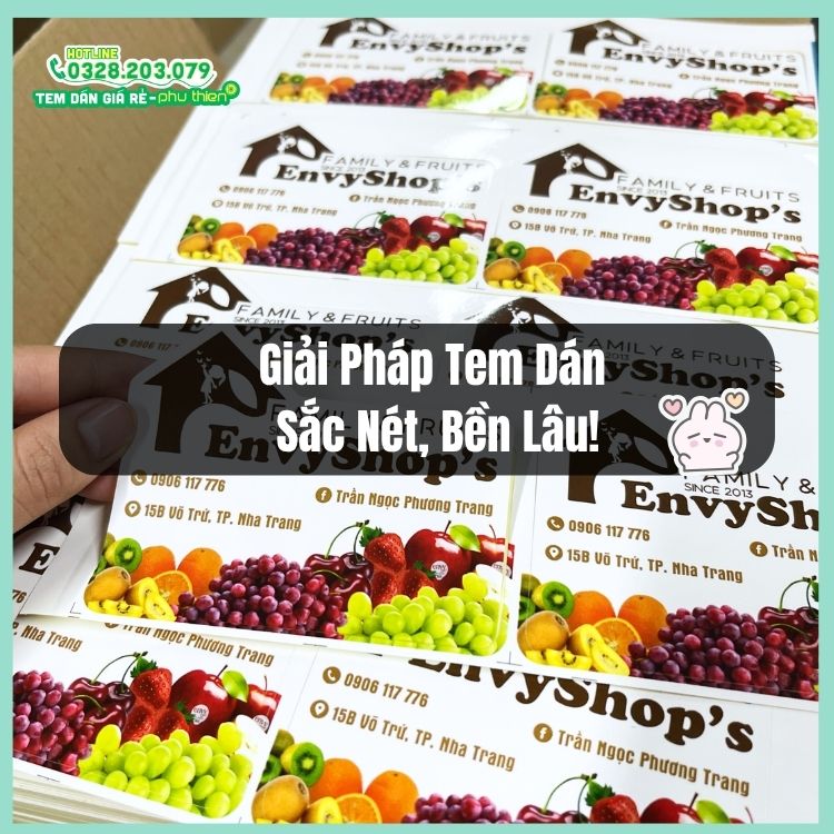 Tem dán bền lầu? Đây là giải pháp!
